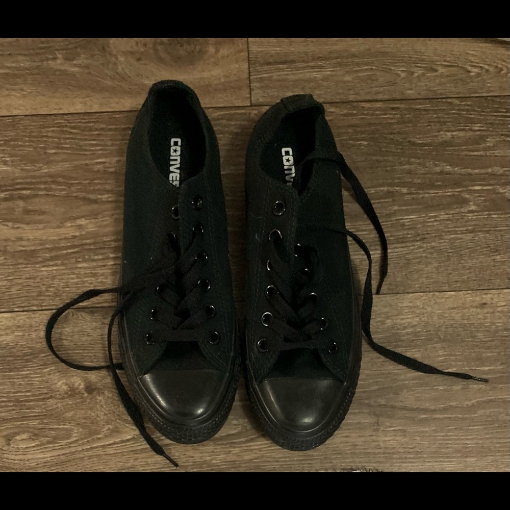 All Black Converse